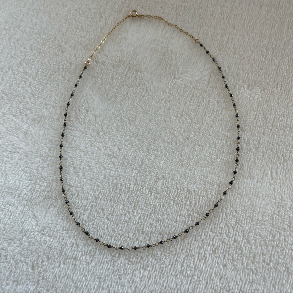 🤍 euc | stone gold layering necklace